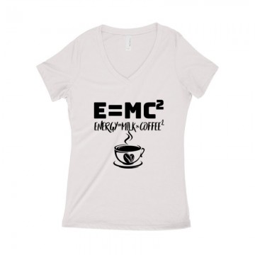 ˇKávé Képlet Női póló V kivágott