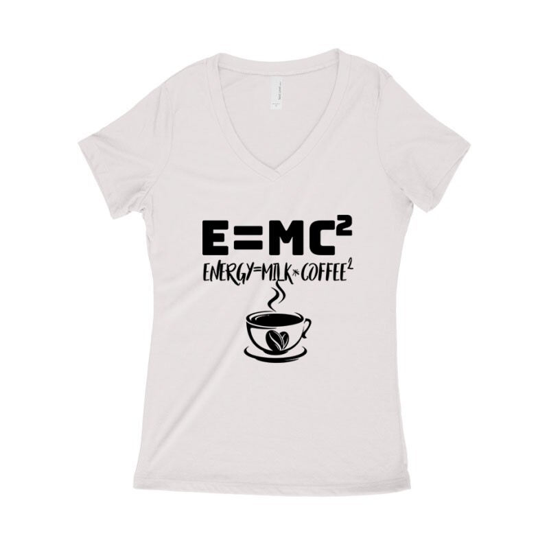 ˇKávé Képlet Női póló V kivágott