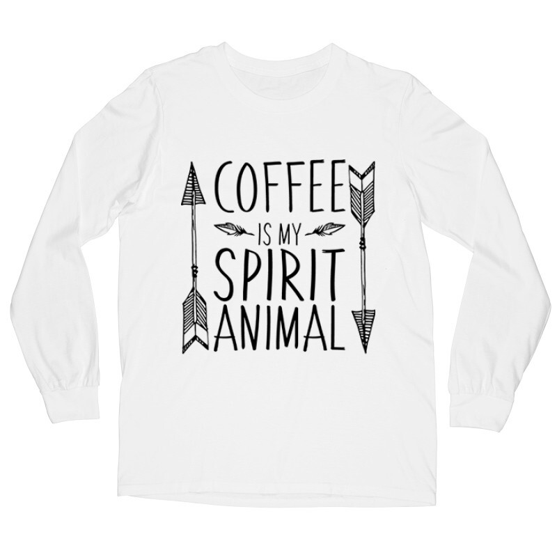 Coffee is My Spirit Hosszú ujjú póló