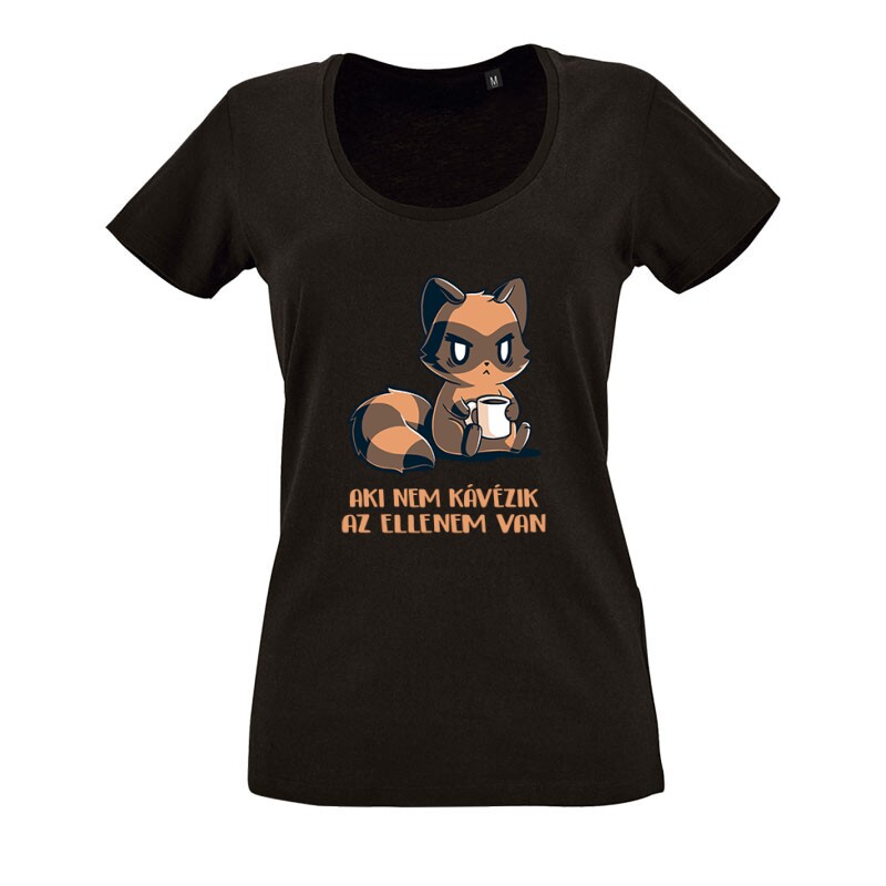 Aki Nem Kávézik O nyakú női póló