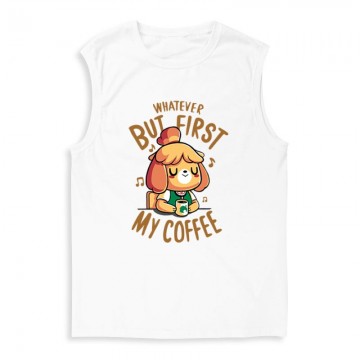 First My Coffee Férfi Trikó