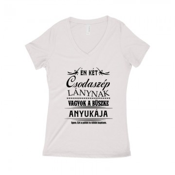 Két Csodaszép Lány Női póló V kivágott