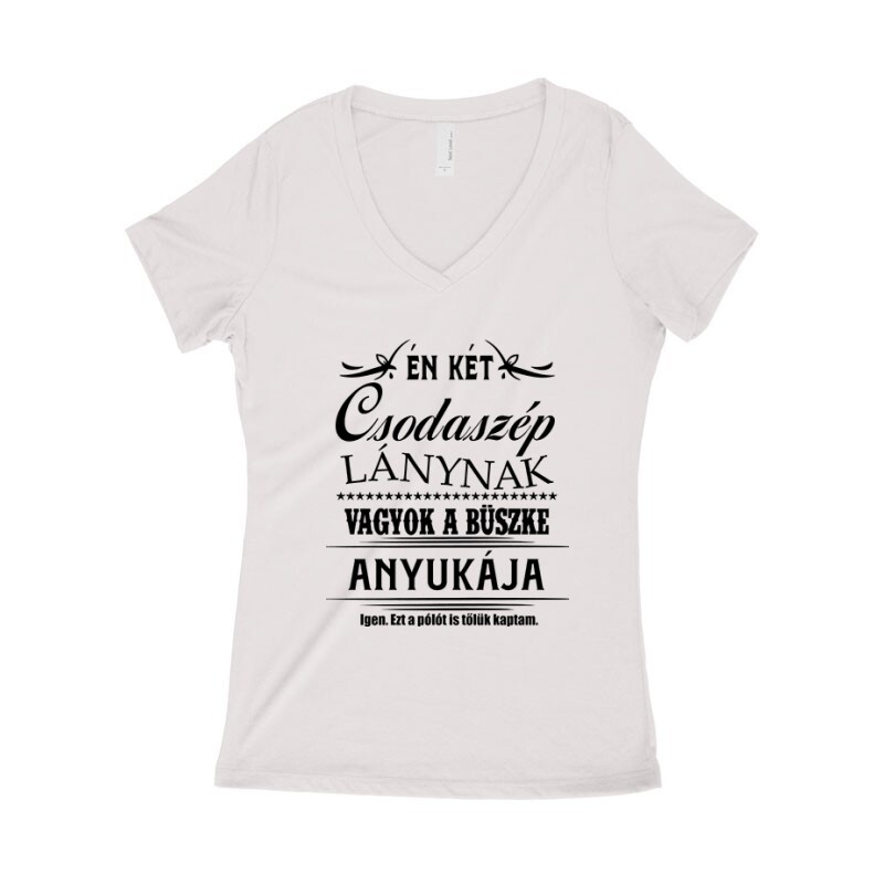 Két Csodaszép Lány Női póló V kivágott
