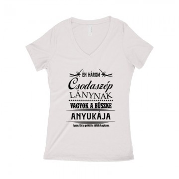 Három Csodaszép Lány Női póló V kivágott