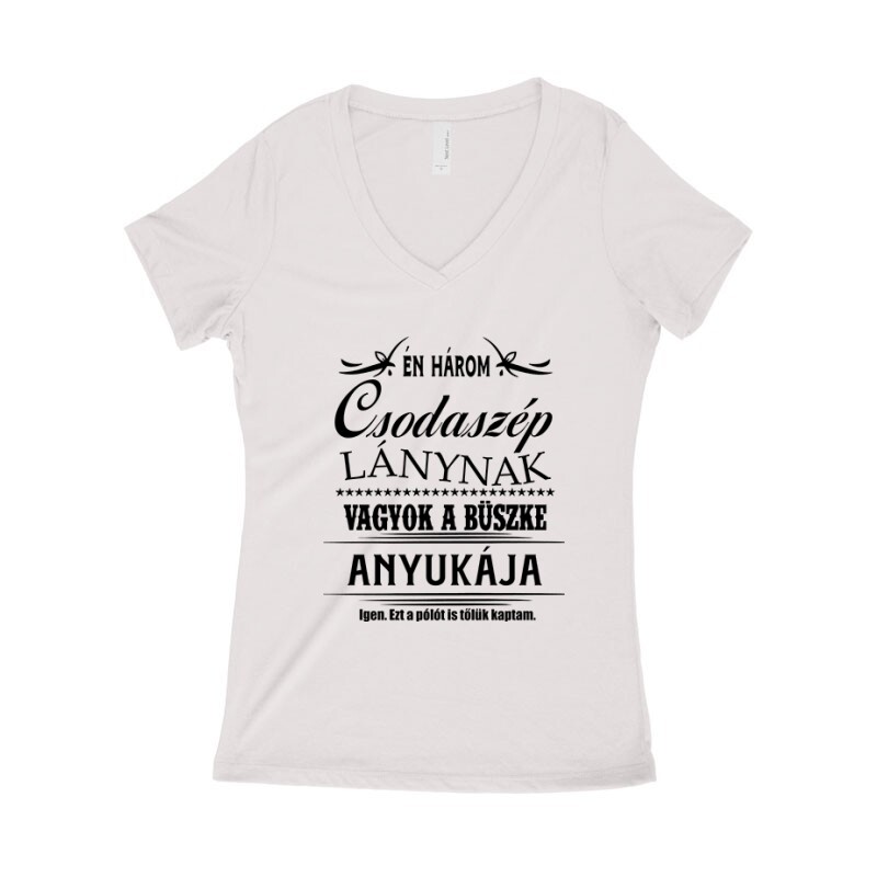 Három Csodaszép Lány Női póló V kivágott