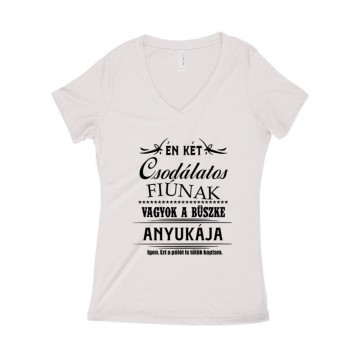 Két Csodaszép Fiú Női póló V kivágott