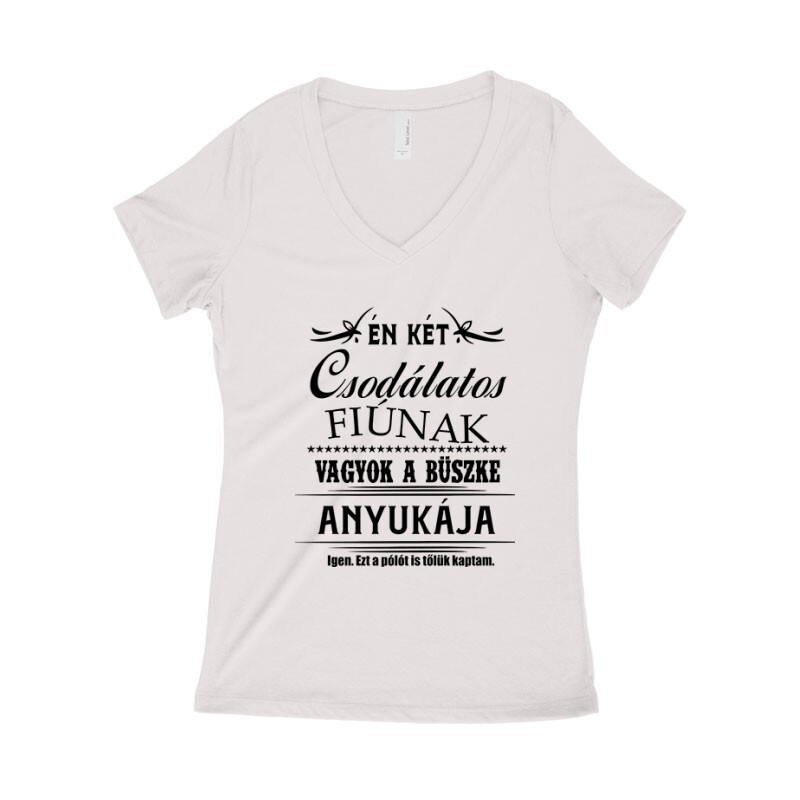 Két Csodaszép Fiú Női póló V kivágott