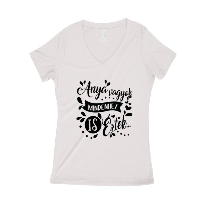 Mindenhez Is Értek Női póló V kivágott
