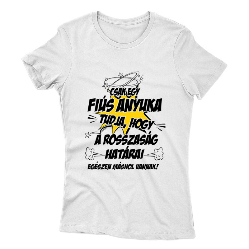 Fiús Anyuka Tudja Női póló