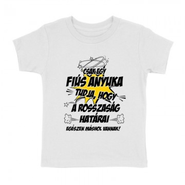 Fiús Anyuka Tudja Gyermek póló