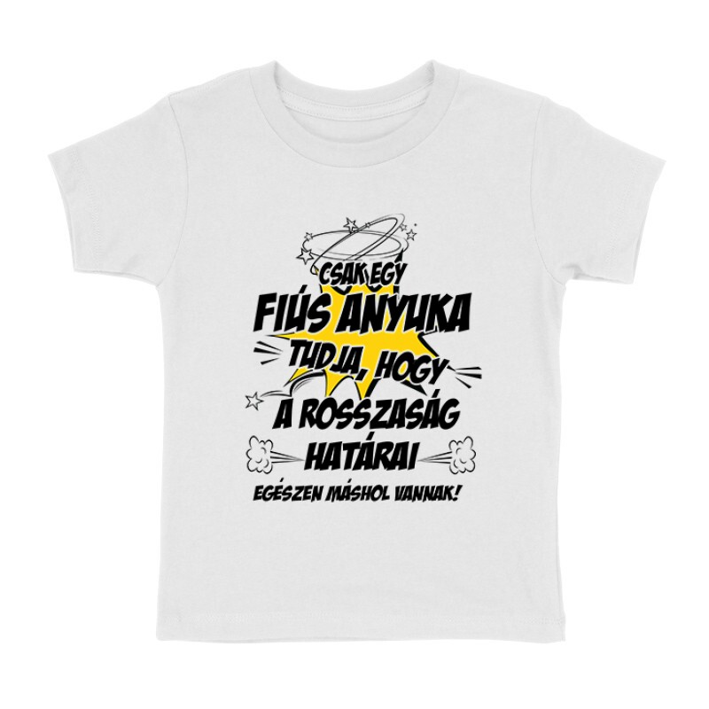 Fiús Anyuka Tudja Gyermek póló