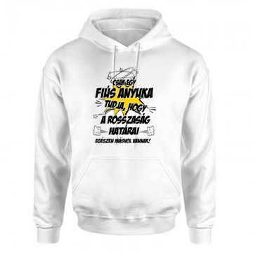 Fiús Anyuka Tudja Unisex pulóver