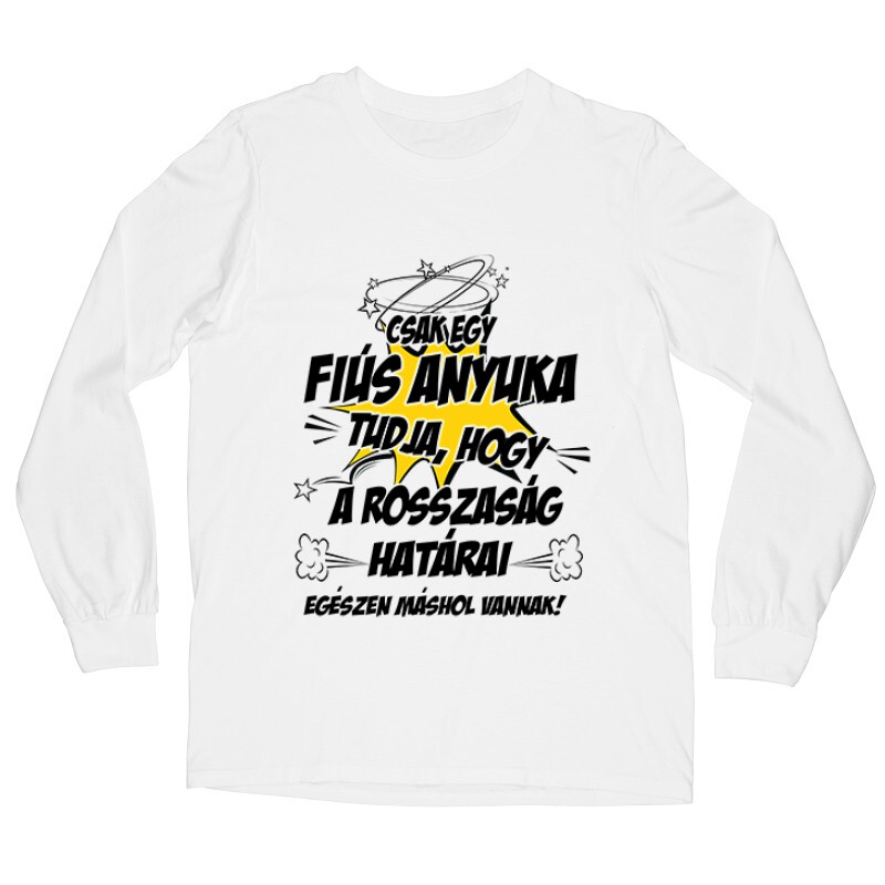 Fiús Anyuka Tudja Hosszú ujjú póló