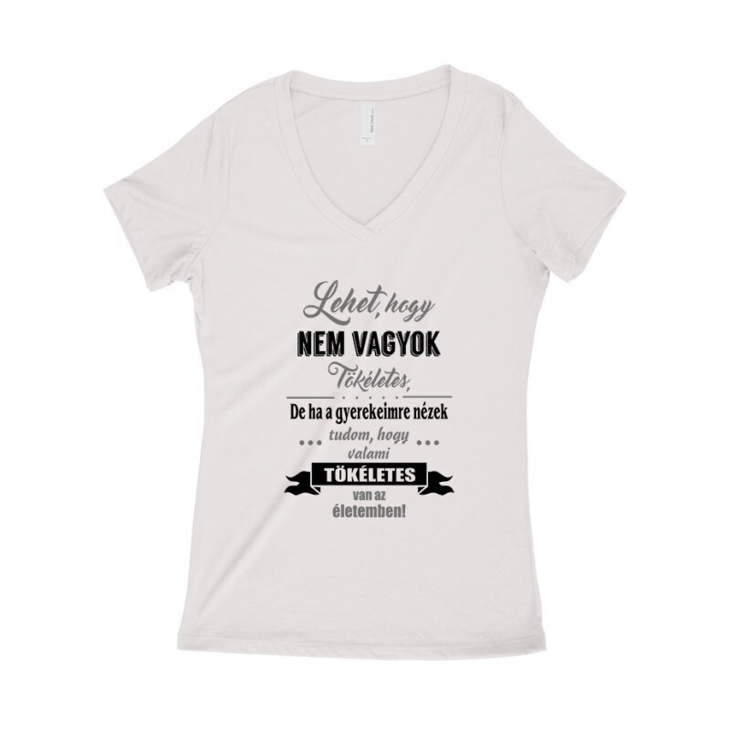 Nem Vagyok Tökéletes Női póló V kivágott