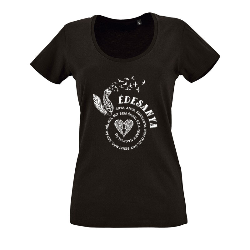 Édesanya O nyakú női póló