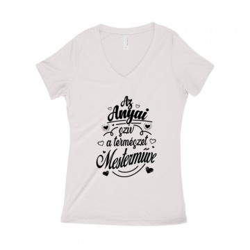 Anyai Szív Női póló V kivágott