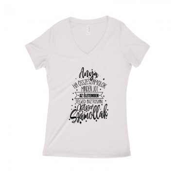 Téged Kétszer Számollak Női póló V kivágott