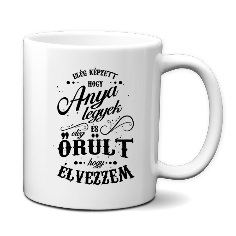 Elég képzett hogy anya legyek Bögre
