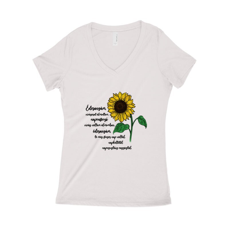 Virágosat Álmodtam Női póló V kivágott