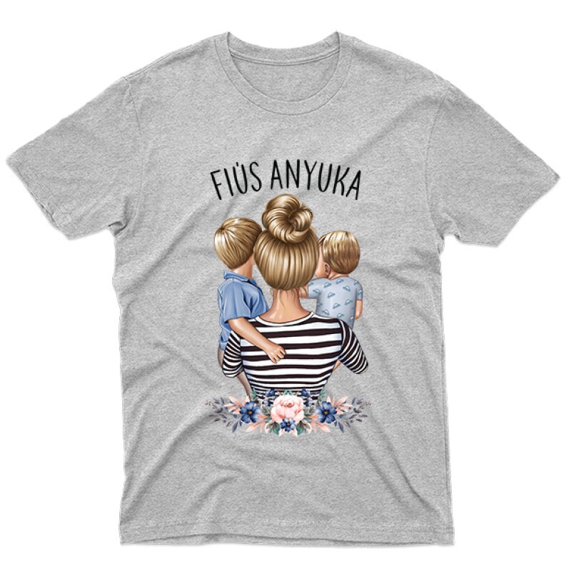 Fiús Anyuka (Gyerekekkel) Férfi póló