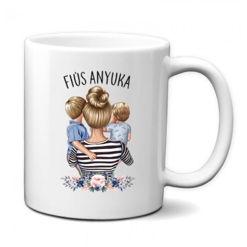 Fiús Anyuka (Gyerekekkel) Bögre