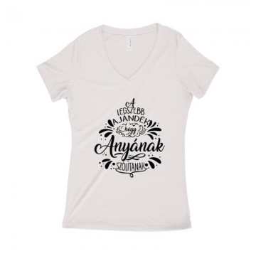 Legszebb Ajándék Női póló V kivágott