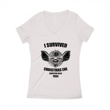 I Survived Női póló V kivágott