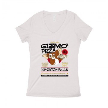 Gizmo Pzza Női póló V kivágott