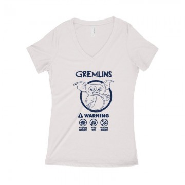 Warning Női póló V kivágott