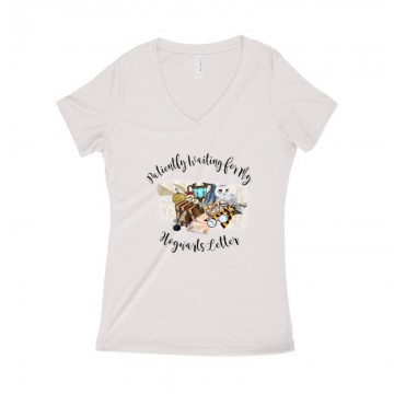 Hogwarts Letter Női póló V kivágott