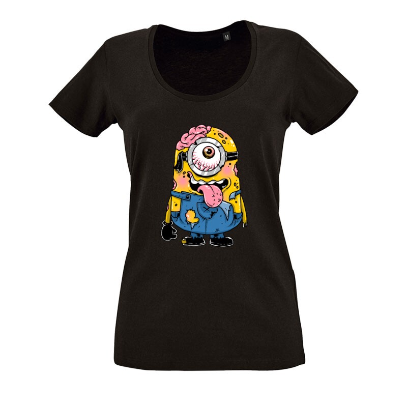 Zombi Minion O nyakú női póló