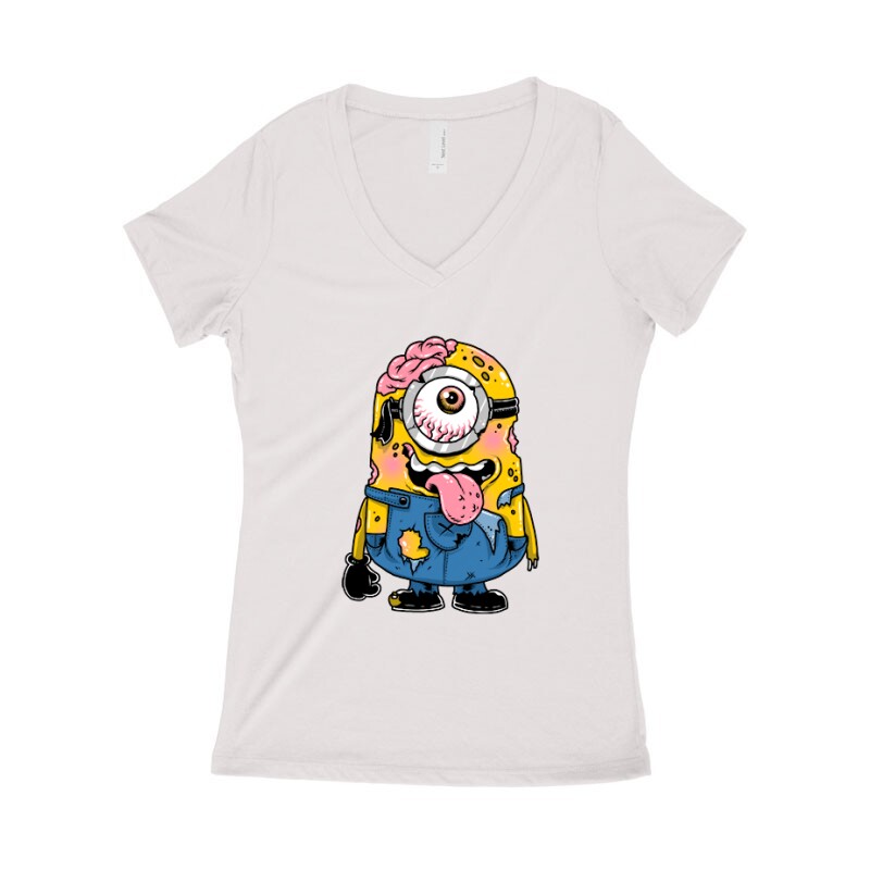 Zombi Minion Női póló V kivágott