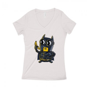Batminion Női póló V kivágott