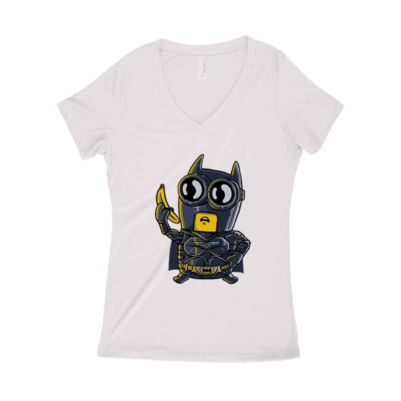 Batminion Női póló V kivágott