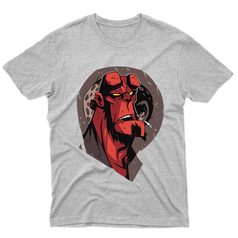 Hellboy Face Férfi póló