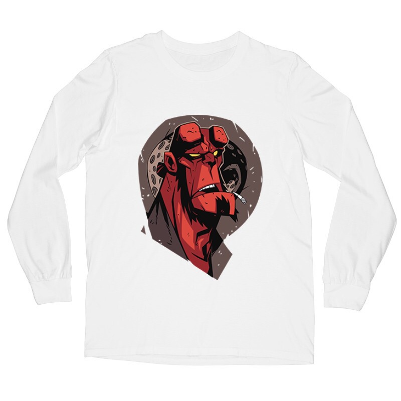 Hellboy Face Hosszú ujjú póló