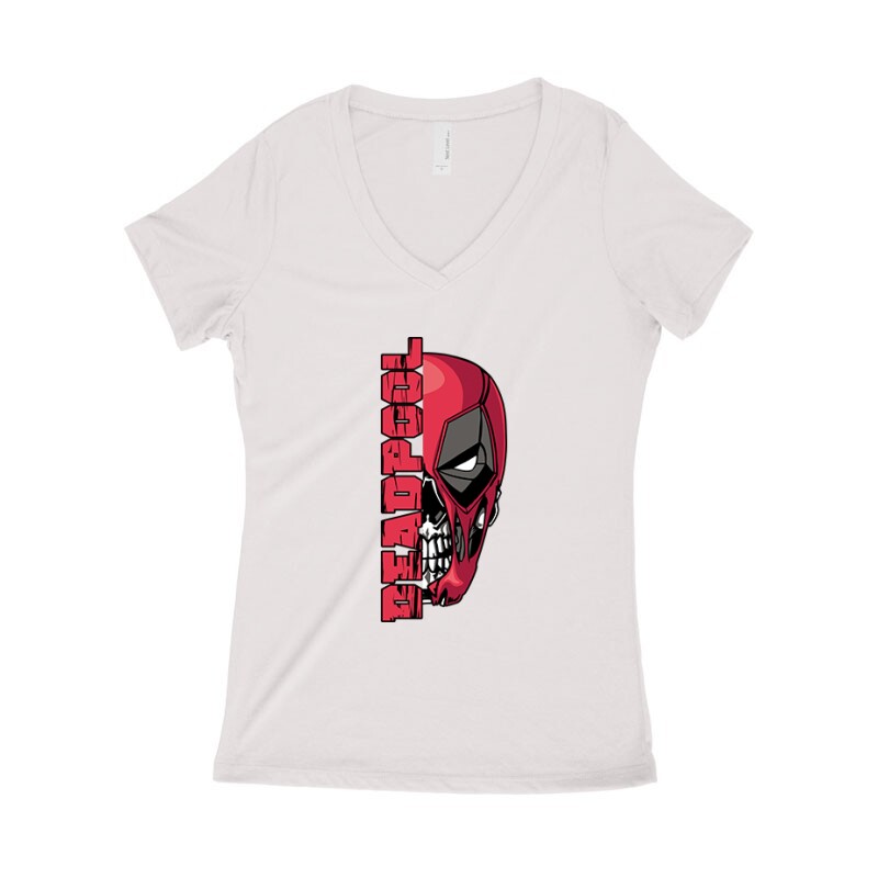 Skull(DP) Női póló V kivágott