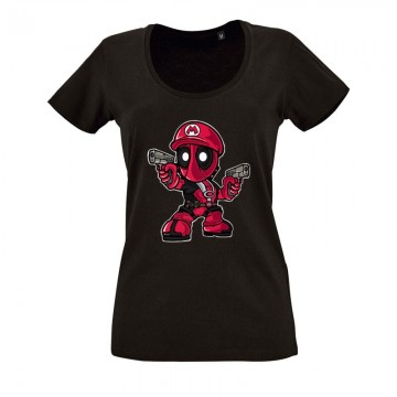 Mario O nyakú női póló