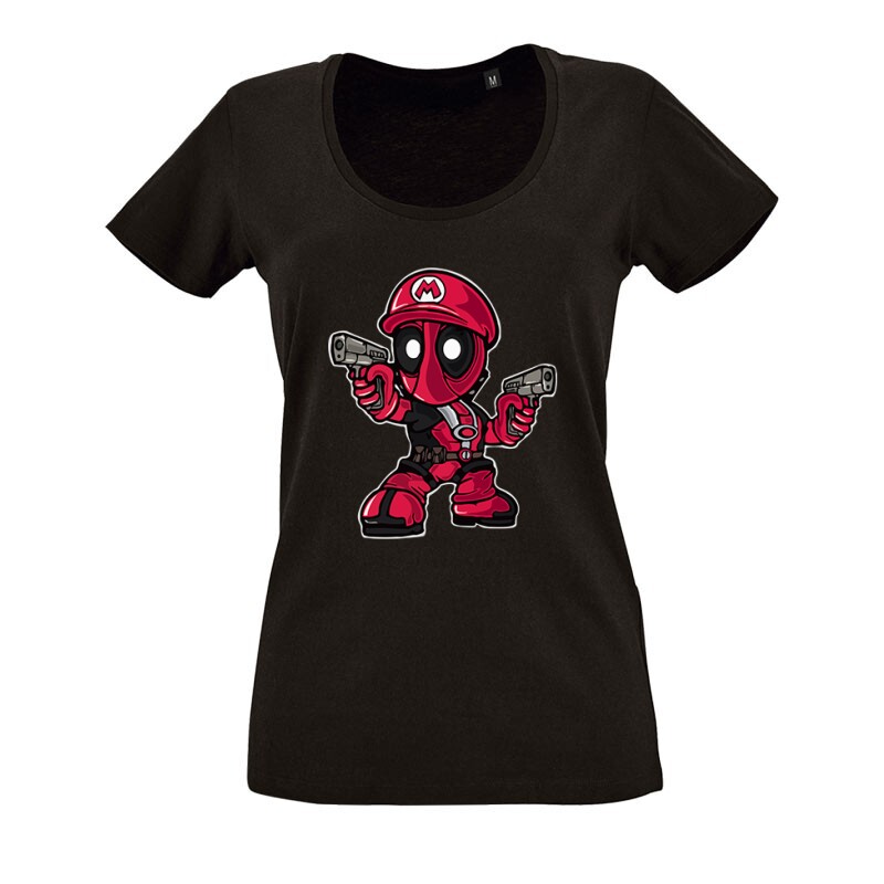 Mario O nyakú női póló