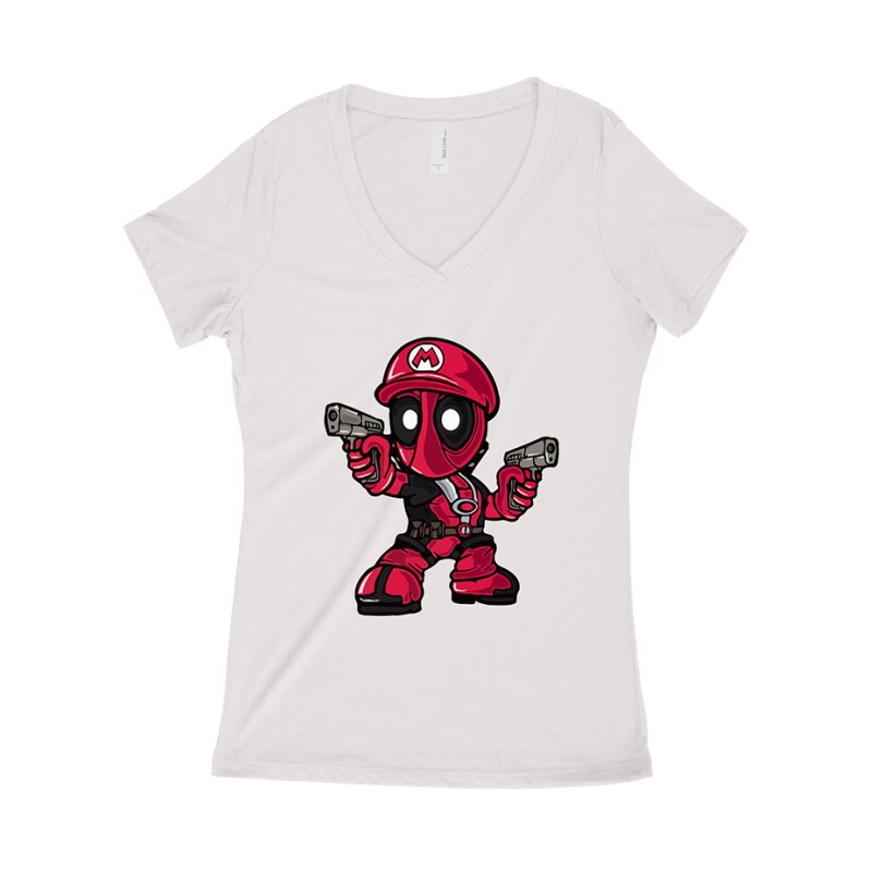 Mario Női póló V kivágott