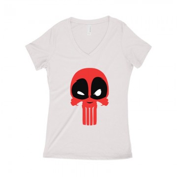 Punisher(DP) Női póló V kivágott