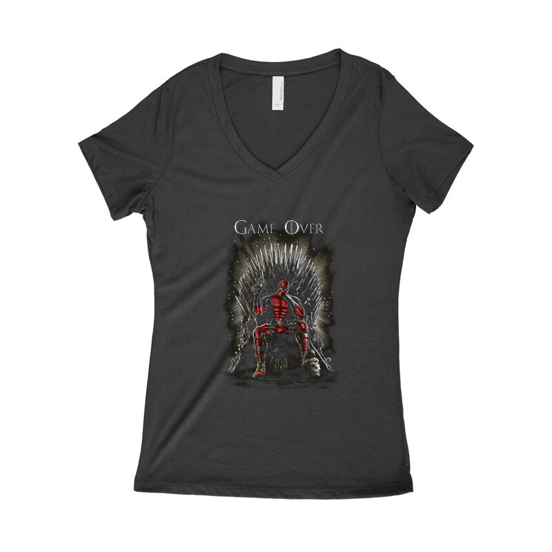 Game Over Női póló V kivágott