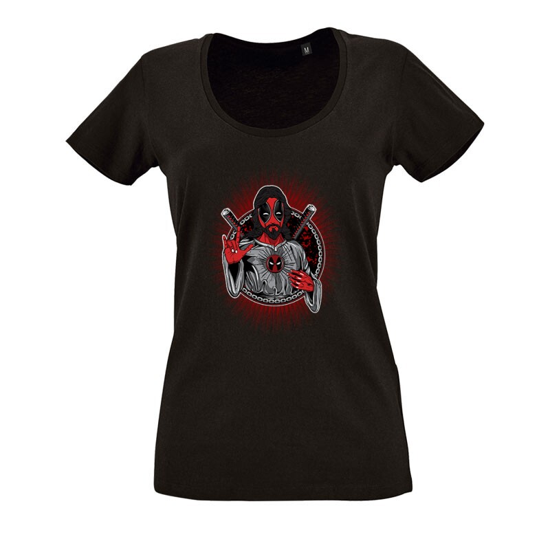 Godpool O nyakú női póló