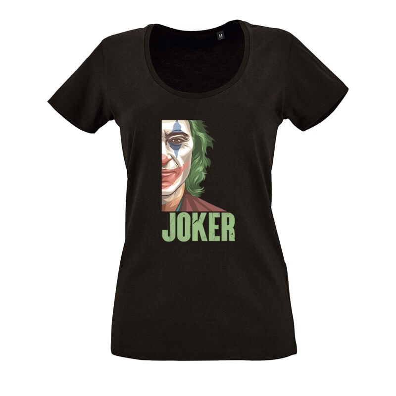 New Joker Face O nyakú női póló