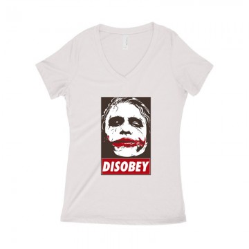 Joker Disobey Női póló V kivágott