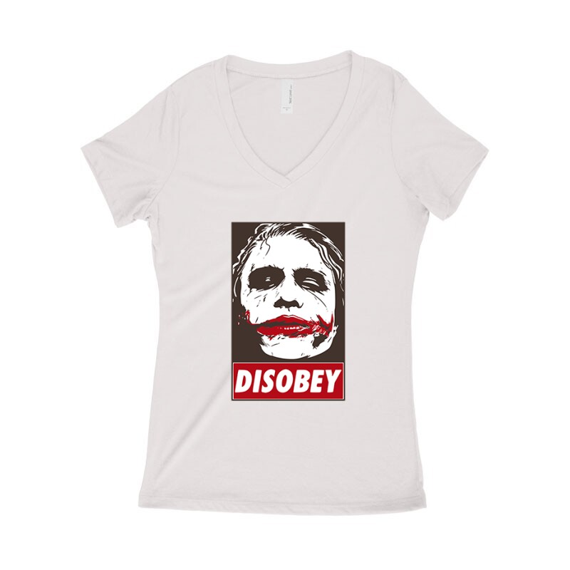 Joker Disobey Női póló V kivágott