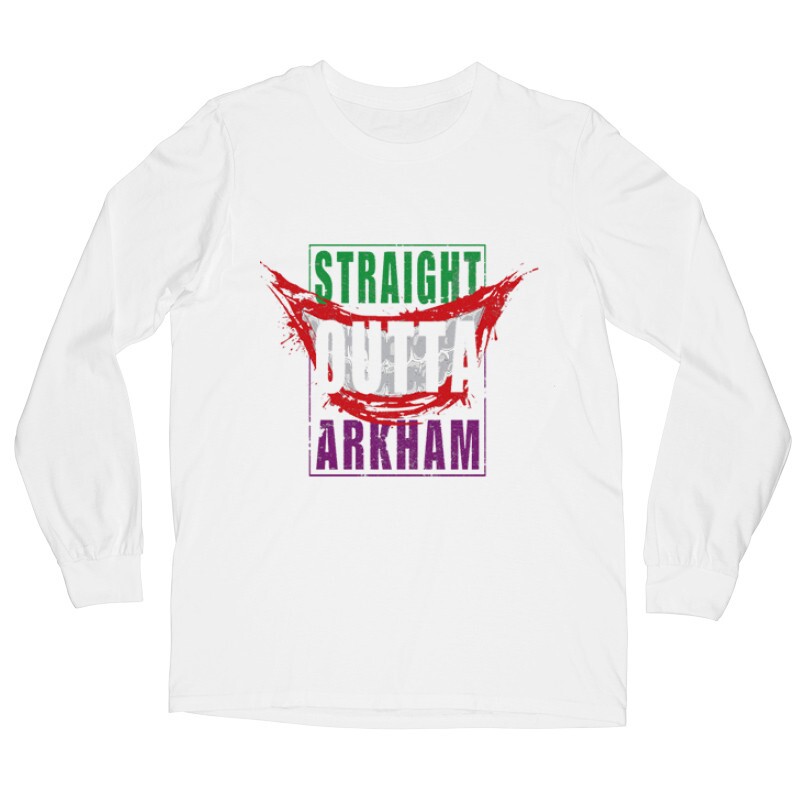 Straight Outta Arkham Hosszú ujjú póló