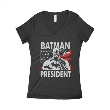 Batman For President Női póló V kivágott