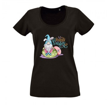 Happy Easter O nyakú női póló