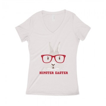 Hipster Easter Női póló V kivágott